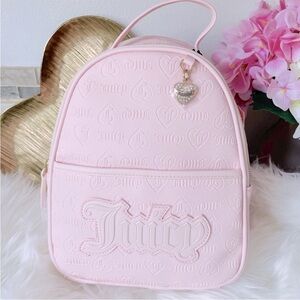 New Juicy Couture Powder Blush Pink Upgrade U‎ Medium Backpack